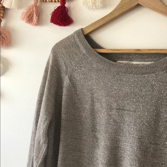 RACHEL Rachel Roy Shimmer Open Back Sweater Large - Picture 5 of 8